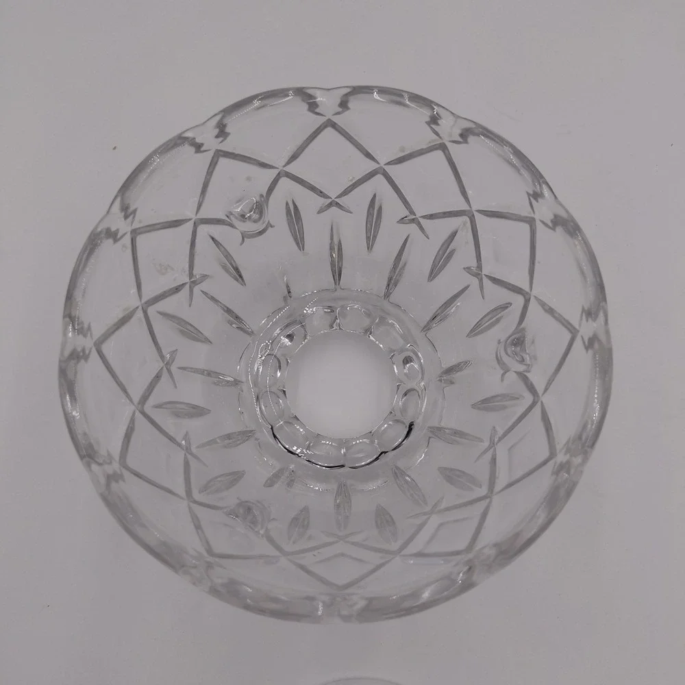 Vtg Crystal Fairy Lamp Candle Holder Clear Fifth Avenue? No Markings Whimsical